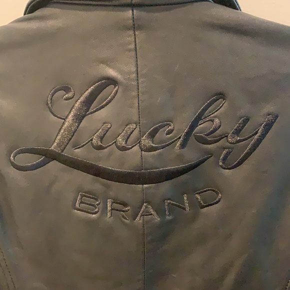 Lucky Brand leather jacket size small NWT - Picture 5 of 6